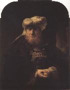 REMBRANDT Harmenszoon van Rijn A Man in oriental costume (mk33) painting